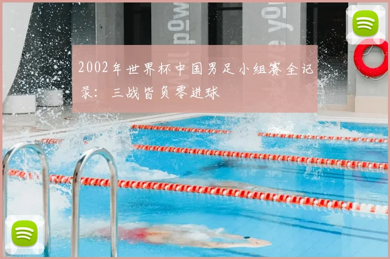 2002年世界杯中国男足小组赛全记录:三战皆负零进球